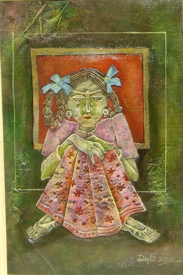 Dipto Narayan Chatterjee Mix Medium 12 X 18Inches